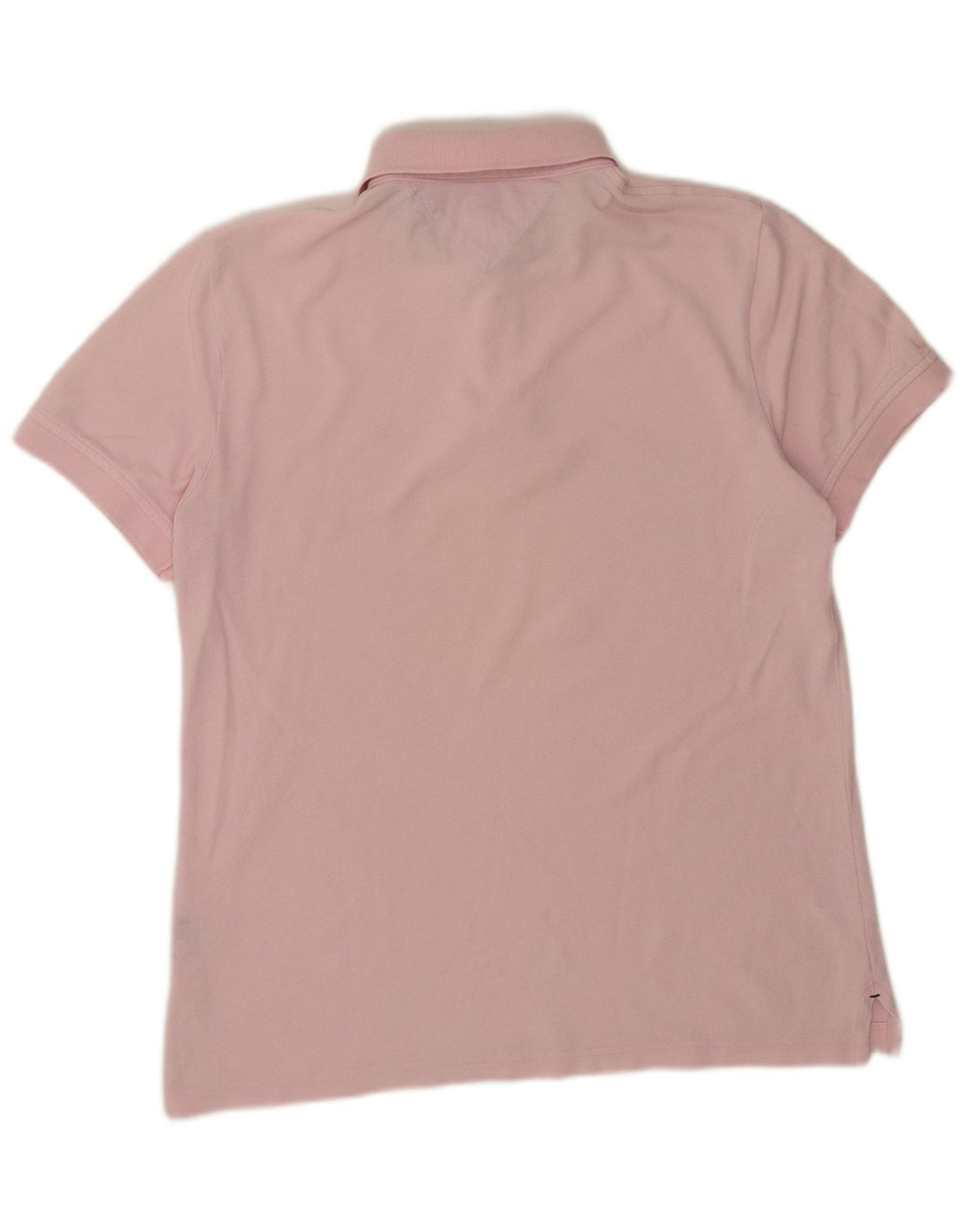 Camisa polo masculina Tommy Hilfiger Custom Fit rosa médio