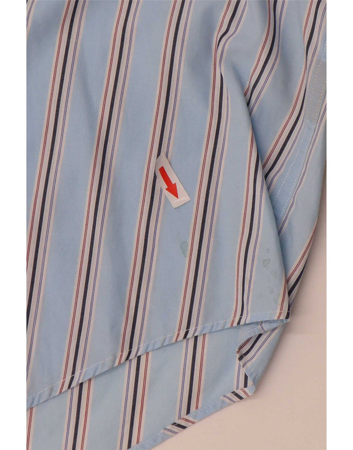 Camisa masculina Nautica XL algodão listrado azul