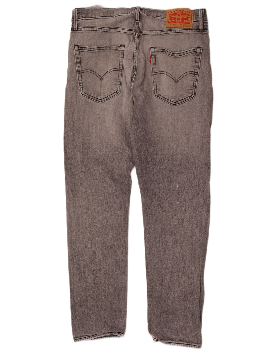 Calça jeans masculina Levi's 512 Slim Tapered W32 L30 cinza algodão