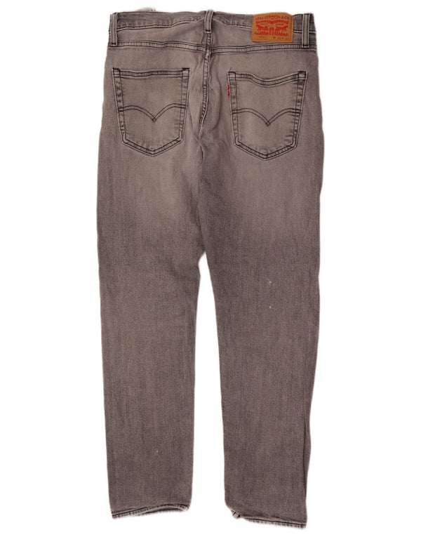 Calça jeans masculina Levi's 512 Slim Tapered W32 L30 cinza algodão
