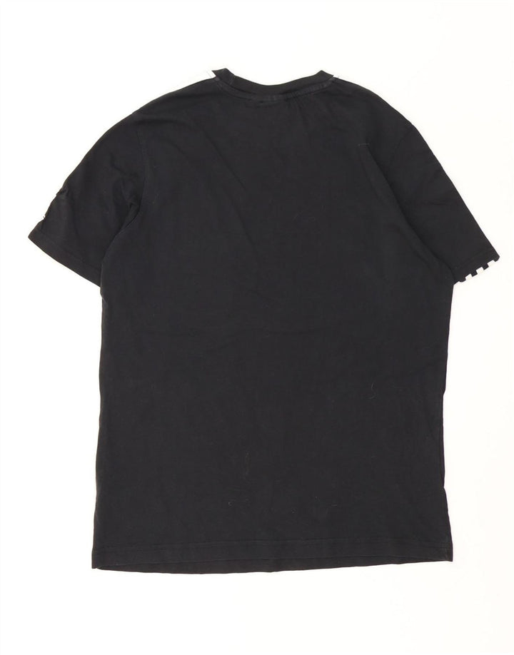 Adidas Mens Graphic T-Shirt Top Médio Algodão Preto