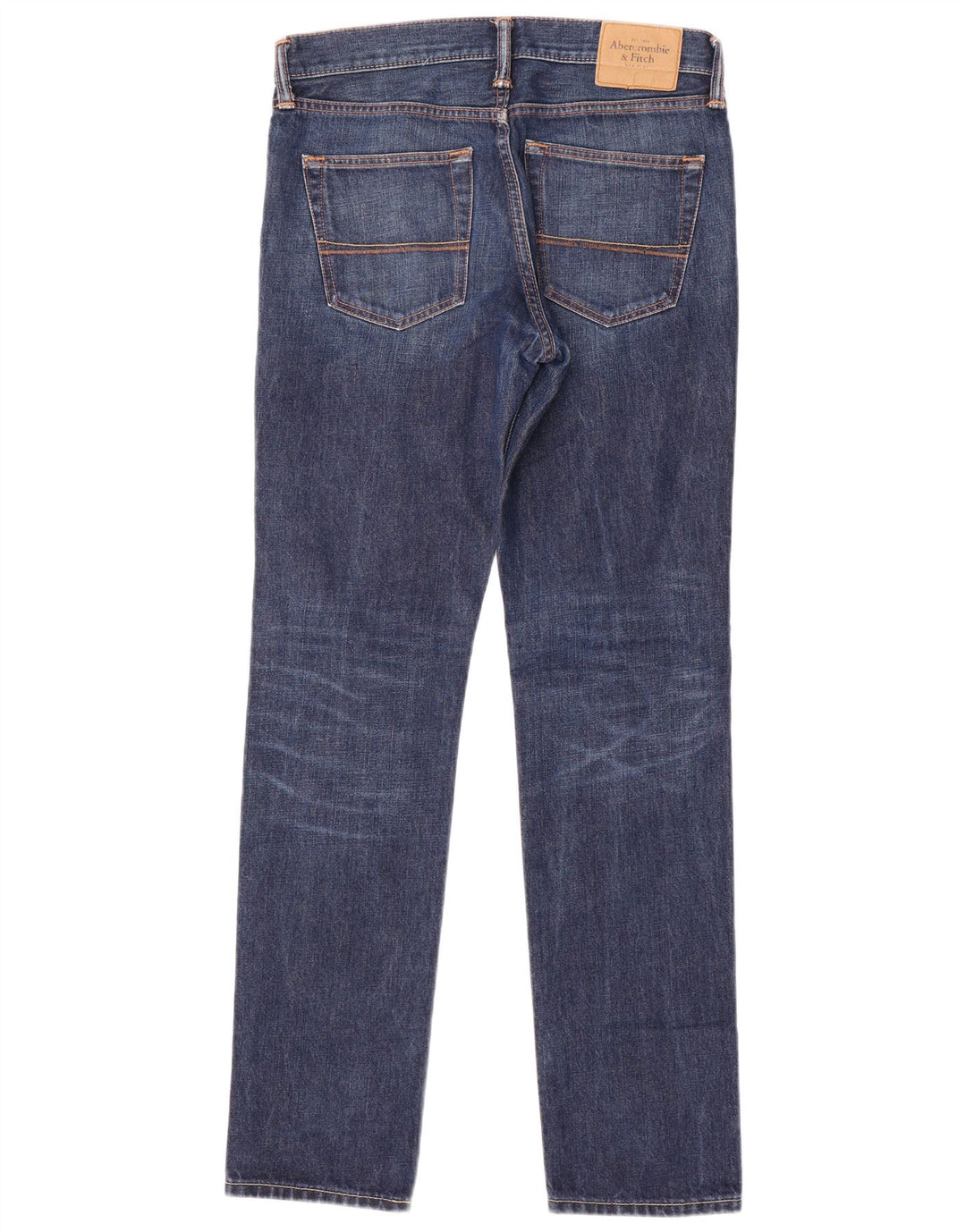 ABERCROMBIE & FITCH Jeans Slim Masculino W30 L32 Algodão Azul