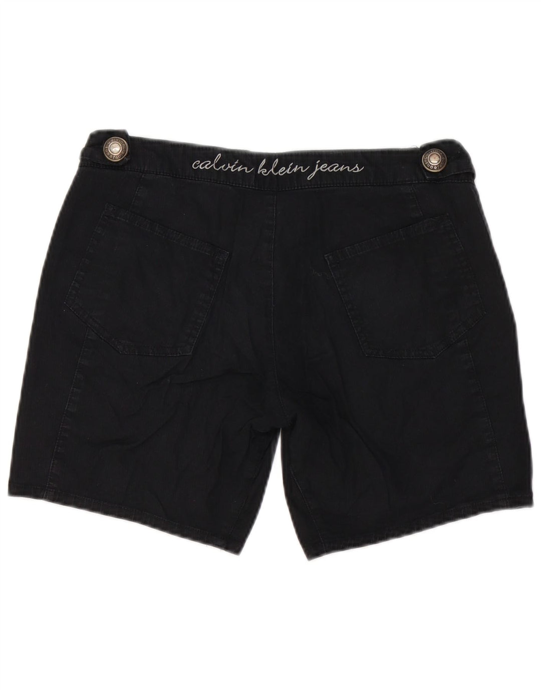 Shorts cargo feminino CALVIN KLEIN W28 algodão preto médio