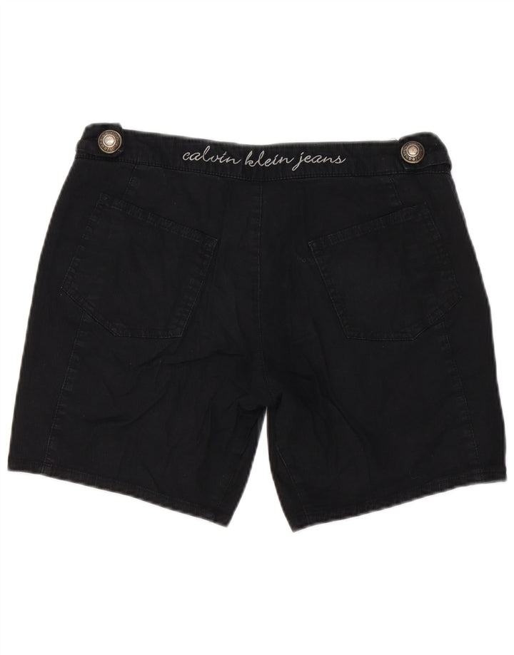 Shorts cargo feminino CALVIN KLEIN W28 algodão preto médio