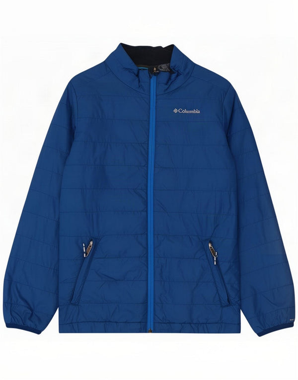 Jaqueta acolchoada feminina Columbia Reino Unido 14 Nylon azul grande