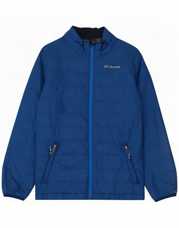 Jaqueta acolchoada feminina Columbia Reino Unido 14 Nylon azul grande