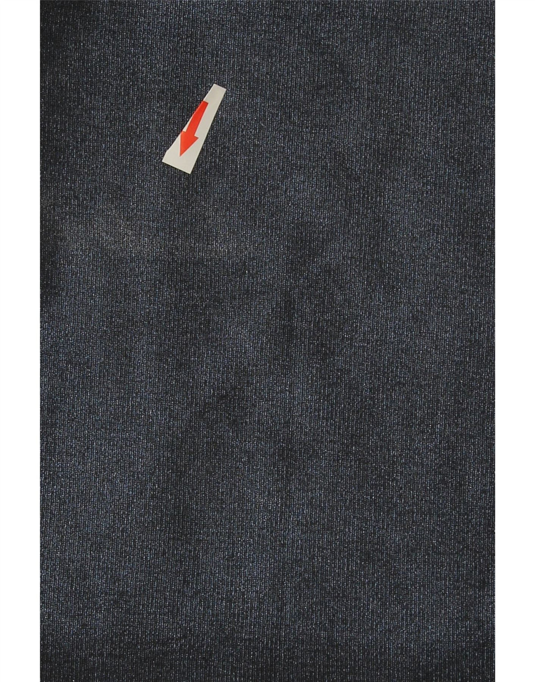 Zara Top curto feminino UK 18 XL azul marinho poliéster