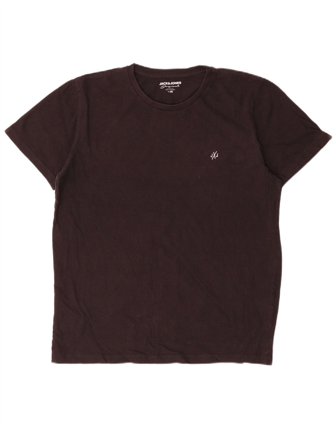Camiseta masculina Jack & Jones Top médio algodão preto