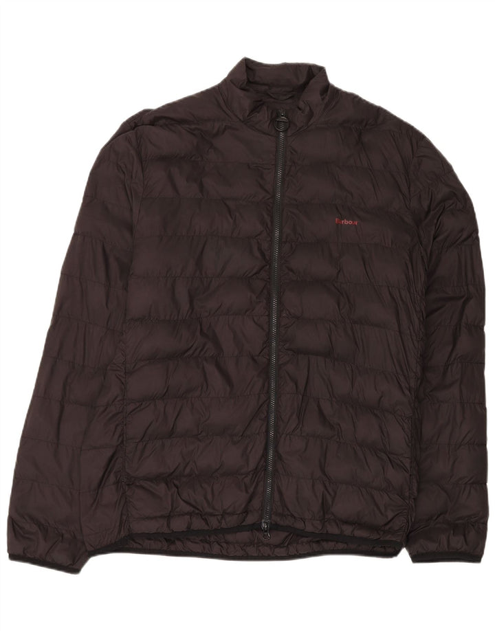 Jaqueta acolchoada masculina Barbour UK 42 XL poliamida preta