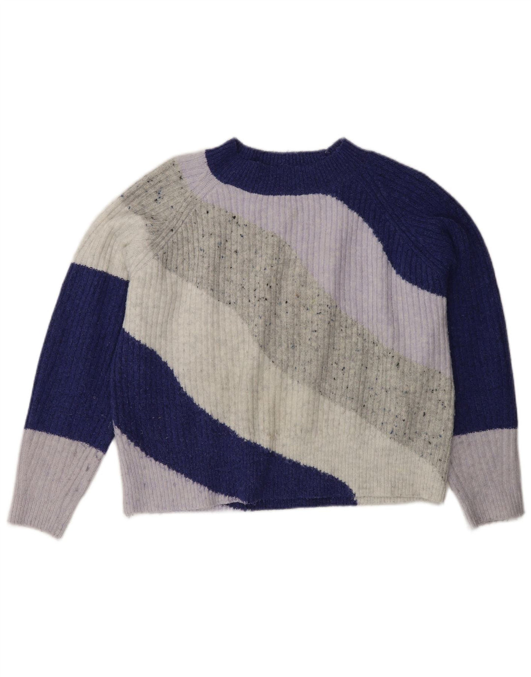 Suéter feminino Marks & Spencer com gola redonda e gola redonda, tamanho pequeno, multicolorido
