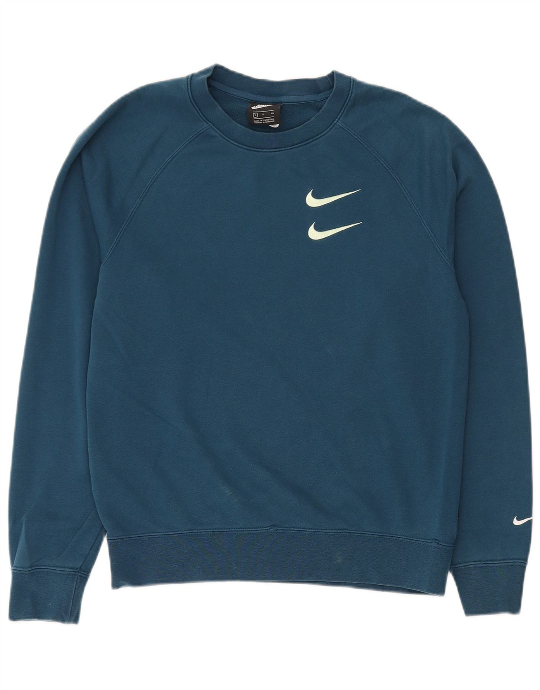 Nike Mens Moletom Jumper Pequeno Algodão Azul