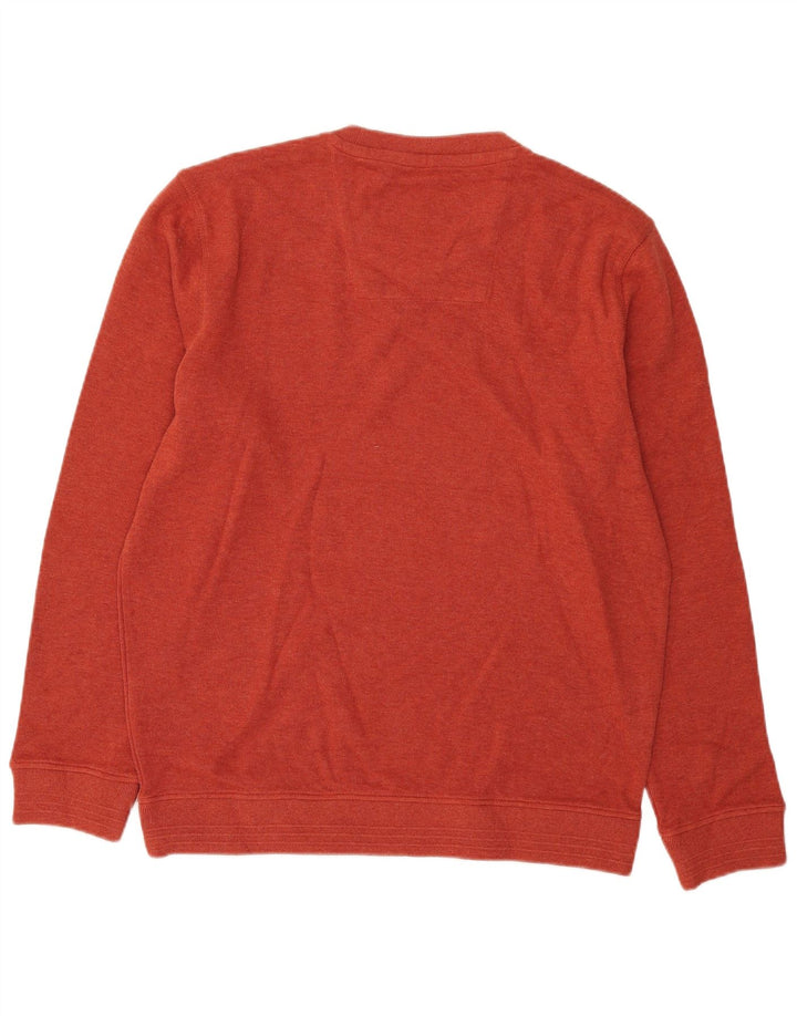 Crew Clothing Mens Moletom Jumper XL Algodão Laranja