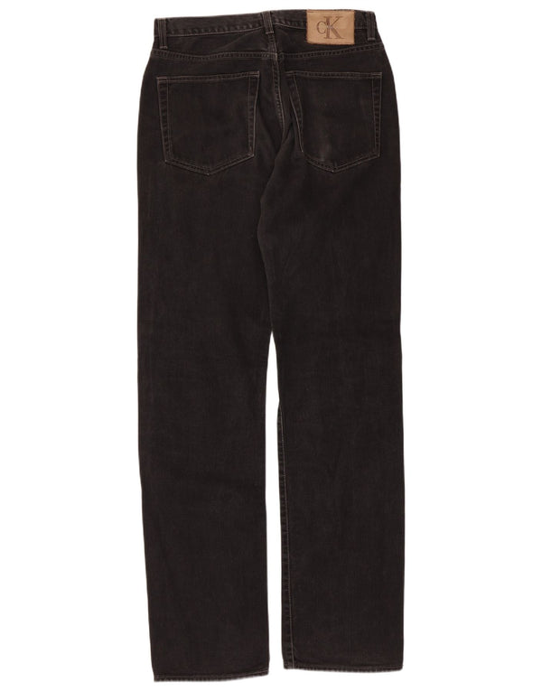 Calça jeans reta masculina Calvin Klein W31 L33 algodão preto