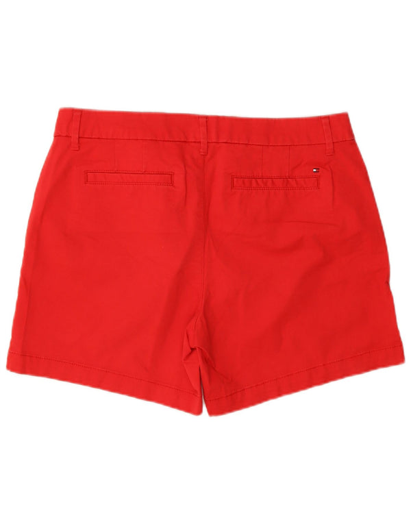 Shorts Chino feminino Tommy Hilfiger EUA 8 médio W30 algodão vermelho