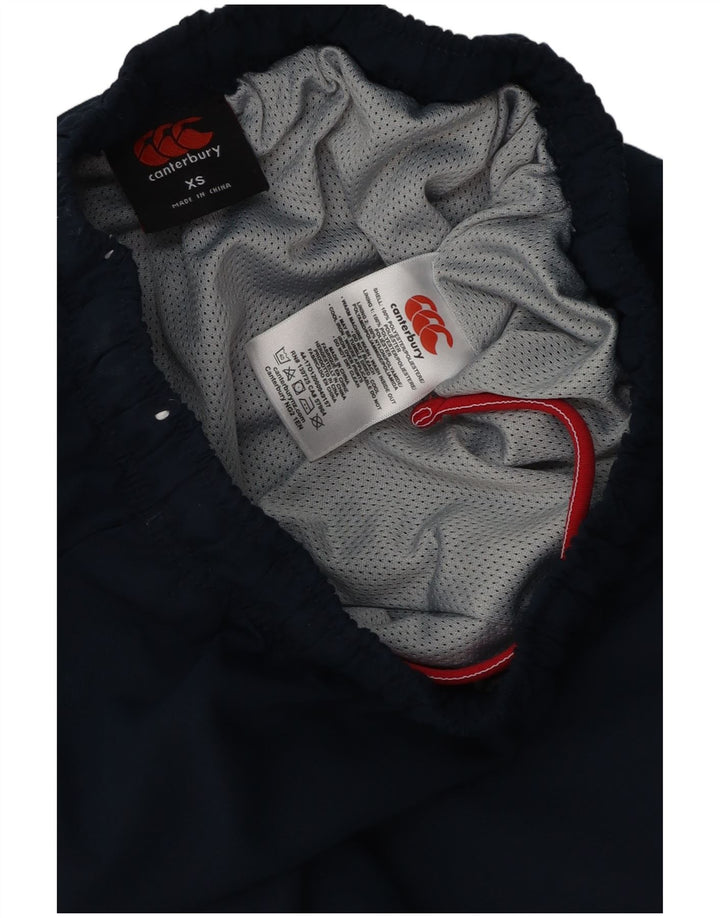 Calça de treino masculina Canterbury XS azul marinho poliéster