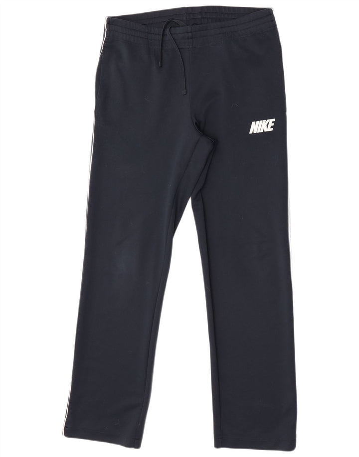 Calça de treino masculina Nike pequena azul marinho poliéster