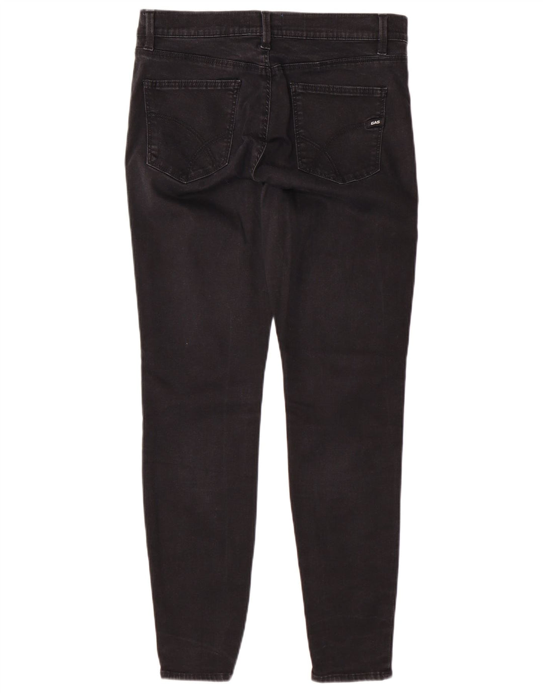 Gas Womens Slim Jeans W31 L28 Algodão Preto