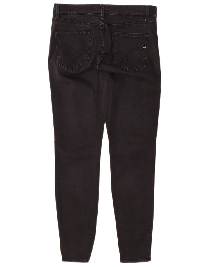 Gas Womens Slim Jeans W31 L28 Algodão Preto