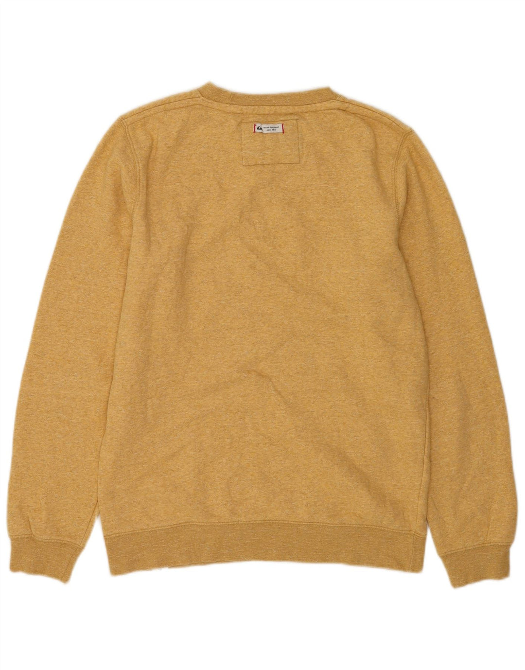 Quiksilver moletom masculino jumper pequeno algodão amarelo