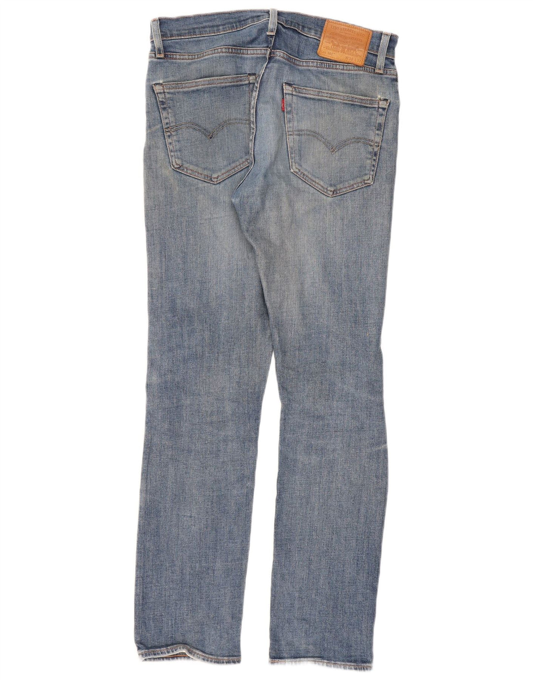 Levi's Masculino 502 Distressed Tapered Jeans W30 L32 Azul Algodão