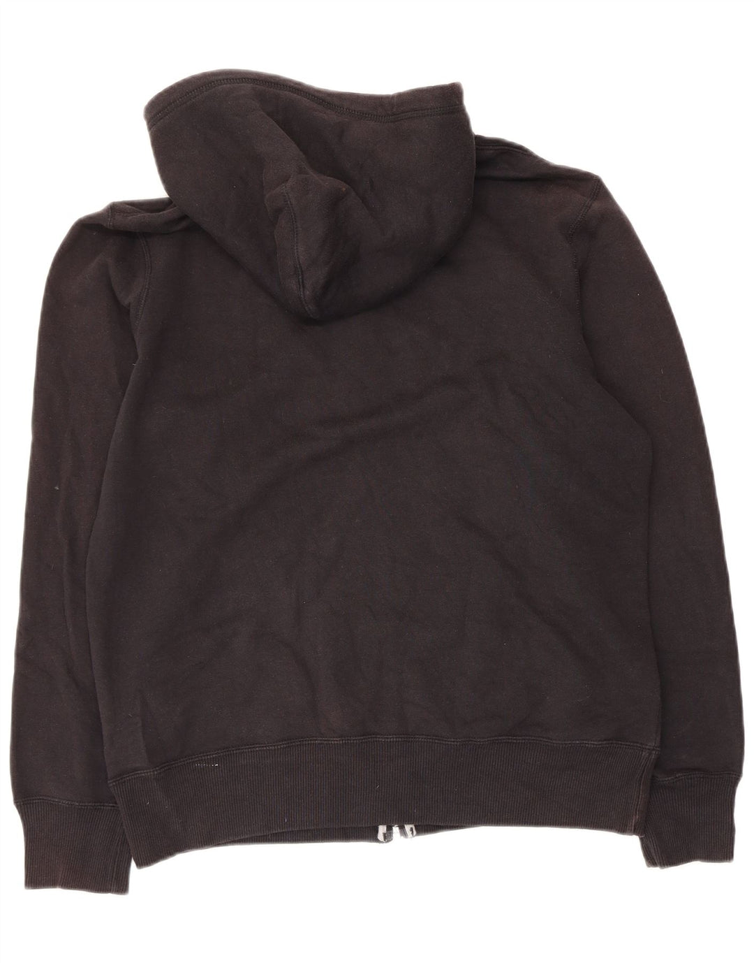 Suéter Nike masculino com capuz e zíper médio preto algodão