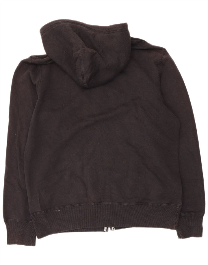 Suéter Nike masculino com capuz e zíper médio preto algodão