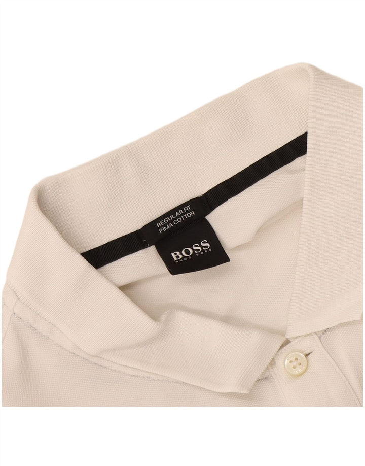 Camisa polo masculina Hugo Boss Regular Fit XL branca