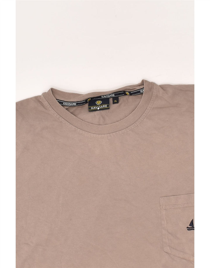 NAVIGARE Womens T-Shirt Top UK 18 XL Grey | Vintage Navigare | Thrift | Second-Hand Navigare | Used Clothing | Messina Hembry 