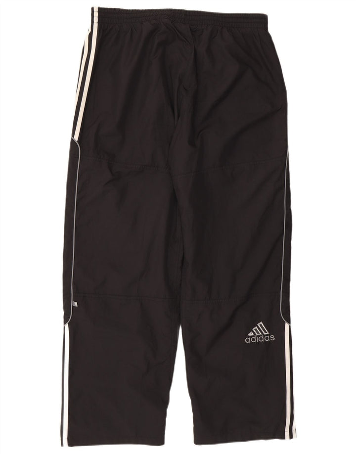 Calça de treino masculina Adidas grande poliéster preto