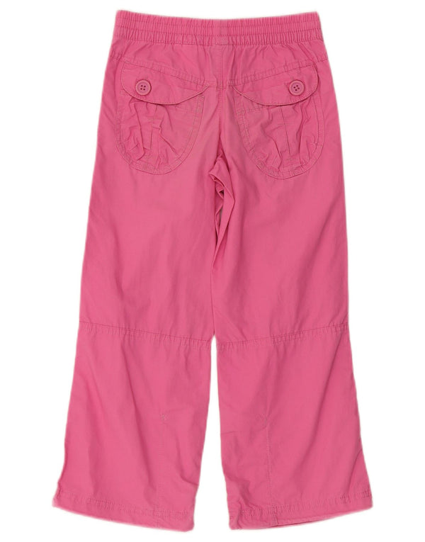 Calça cargo Nike feminina com perna larga 5-6 anos médio W22 L20 algodão rosa