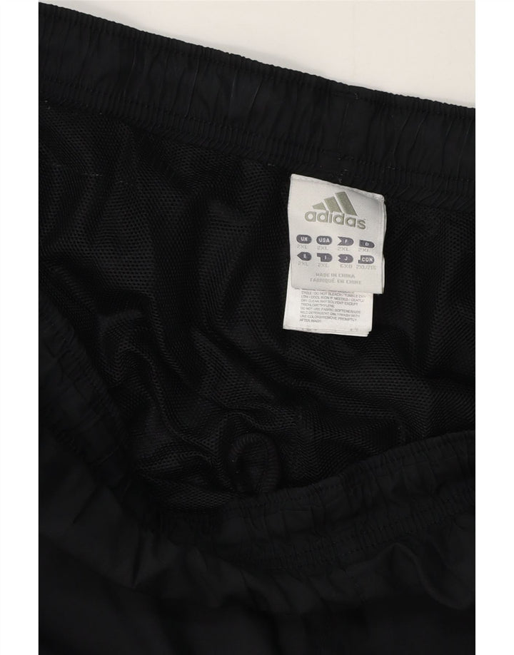 Calça de treino masculina Adidas 2XL poliéster colorblock preto