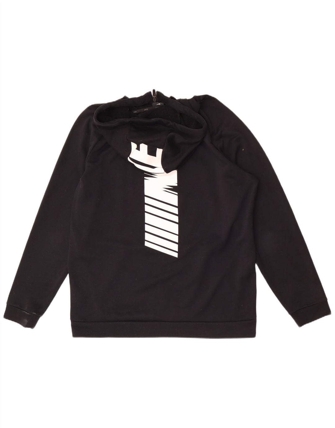 Suéter Nike masculino Dri Fit Graphic Zip com capuz grande poliéster preto