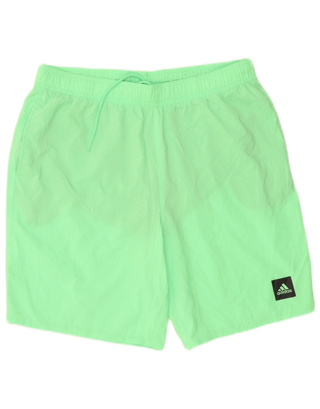 Shorts de natação masculino Adidas grande poliéster verde