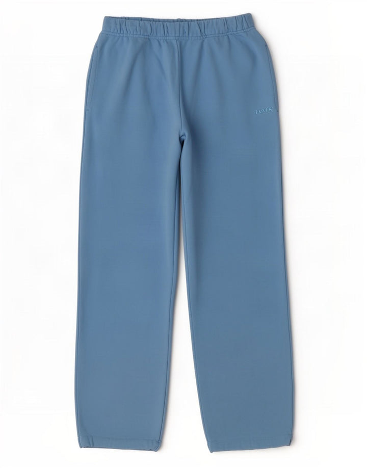 Calça de treino masculina Levi's pequena azul algodão
