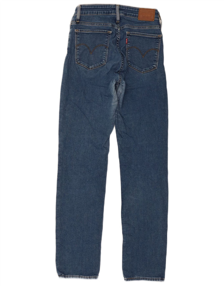Calça jeans feminina Levi's 712 Slim W26 L30 azul algodão