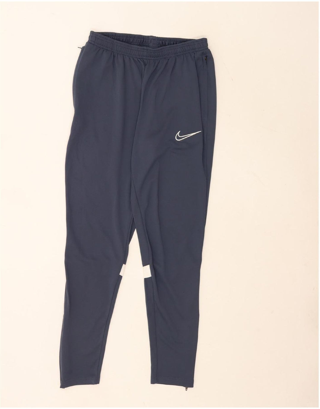 Calça de treino masculina Nike médio azul marinho colorblock poliéster esportivo