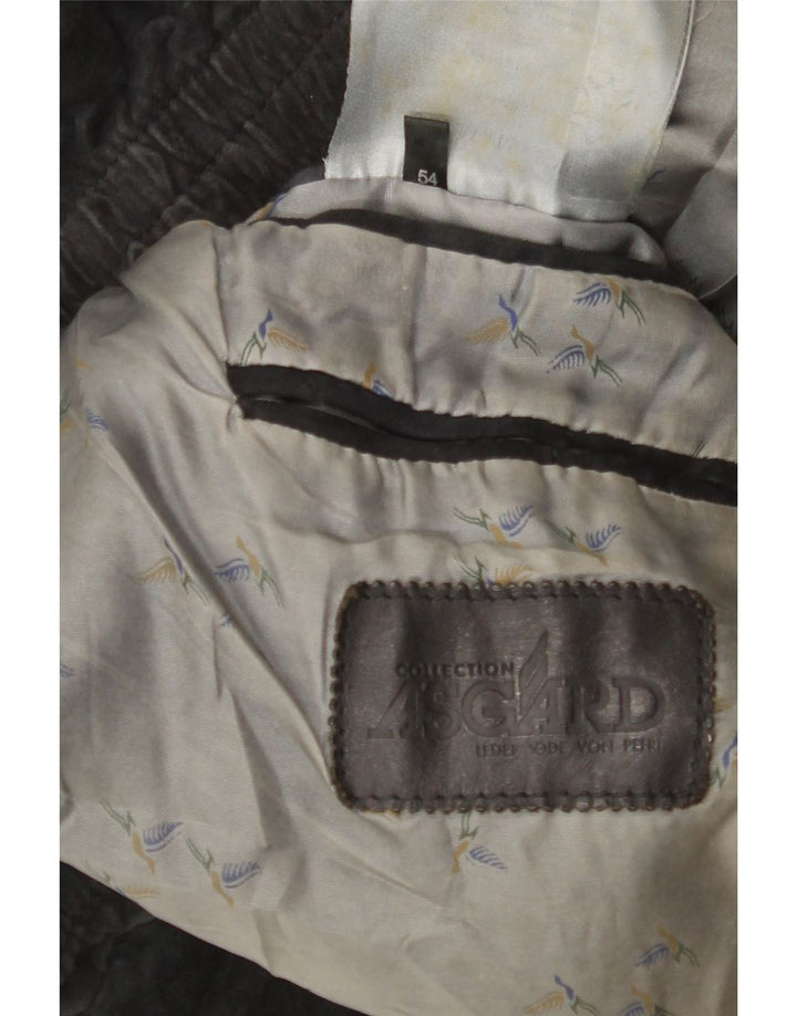 Jaqueta masculina de camurça Asgard IT 54 2XL couro azul marinho