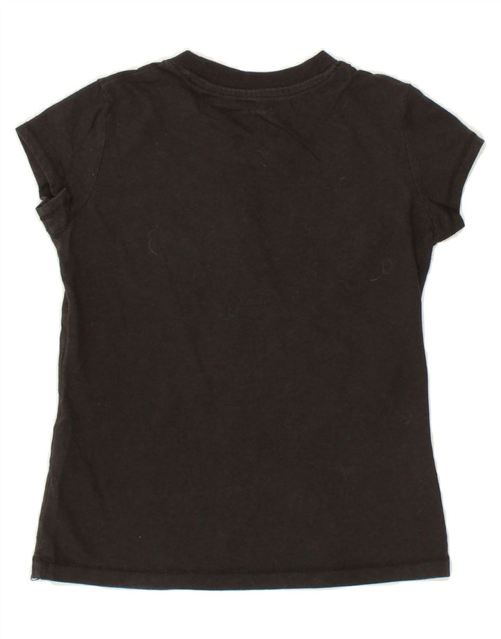 CHAMPION Girls Graphic T-Shirt Top 7-8 Years Black Cotton Vintage Champion and Second-Hand Champion from Messina Hembry 