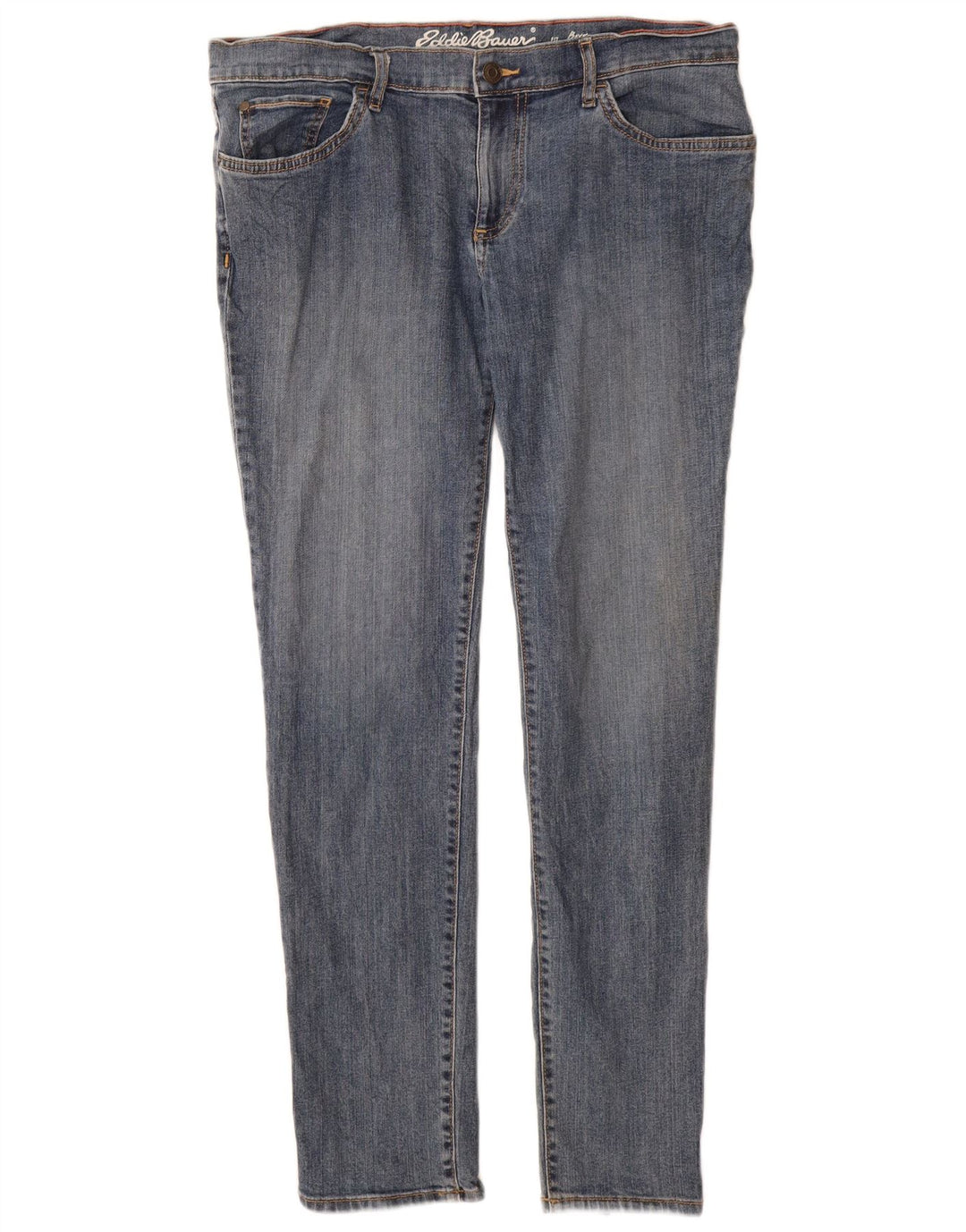 Eddie Bauer Jeans Slim Feminino US 10 Grande W32 L30 Azul Algodão