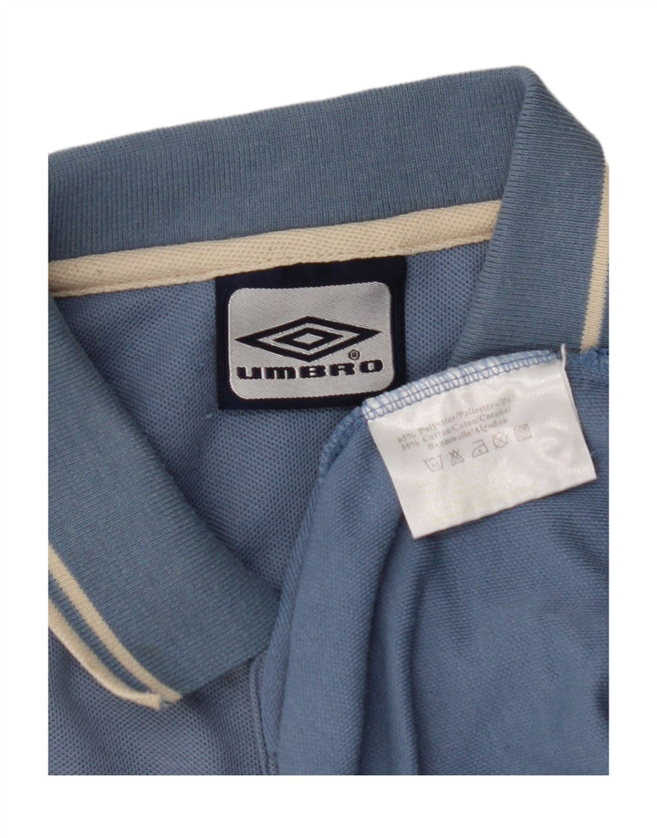 Camisa polo masculina Umbro UK 44/46 XL azul poliéster