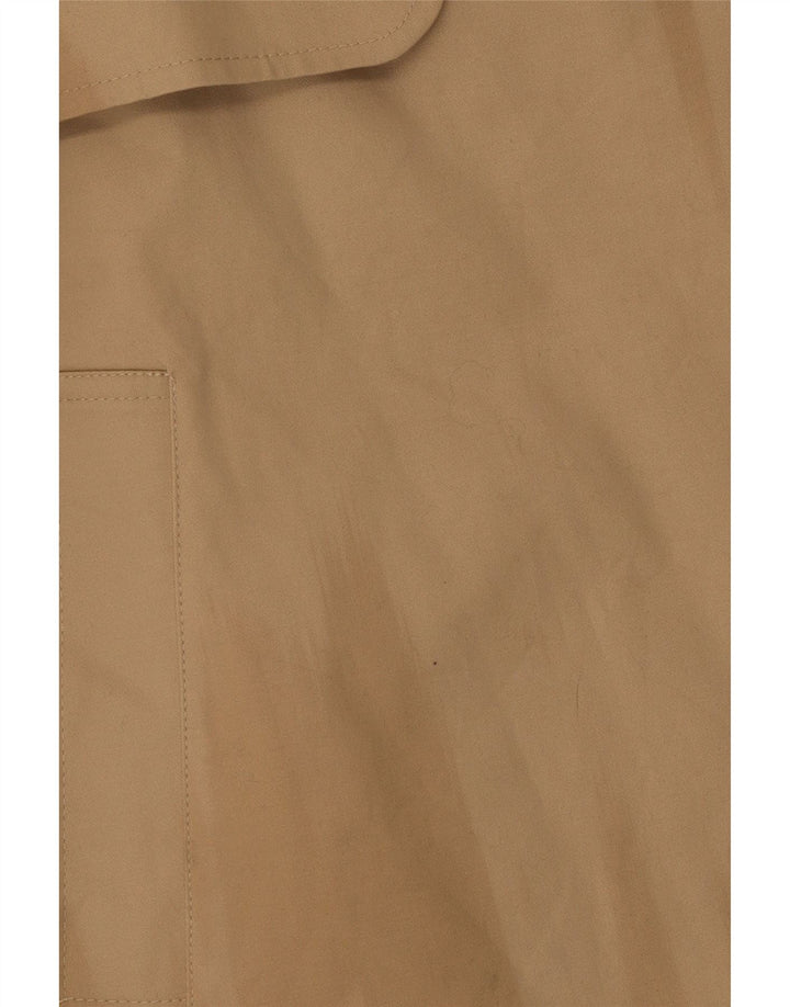 Casaco impermeável masculino Marks & Spencer Reino Unido 10 pequeno algodão bege