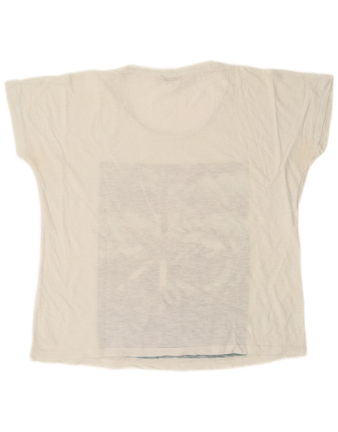 CALVIN KLEIN JEANS Camiseta feminina grande com estampa gráfica UK 6 XS Branco