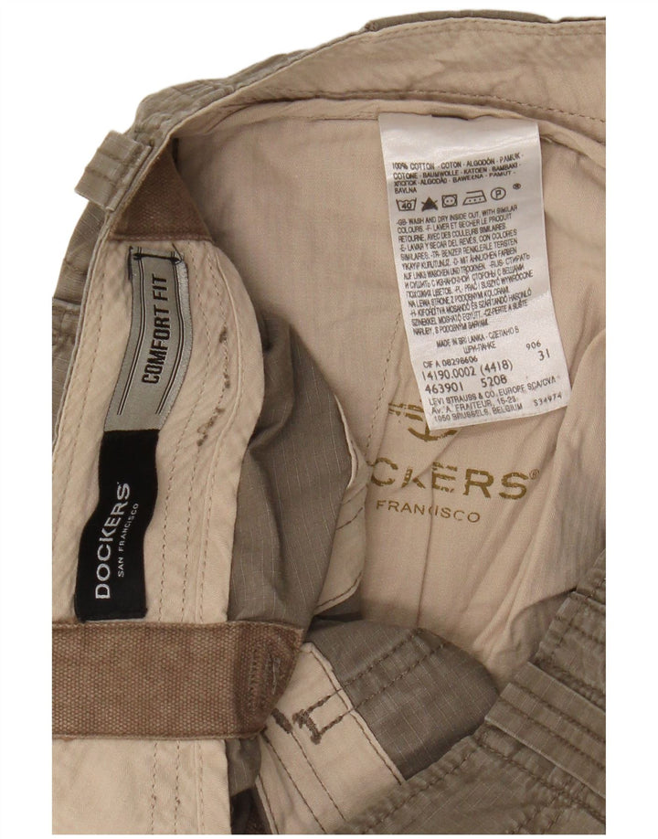 Shorts cargo masculino Dockers Comfort Fit W31 algodão cáqui médio