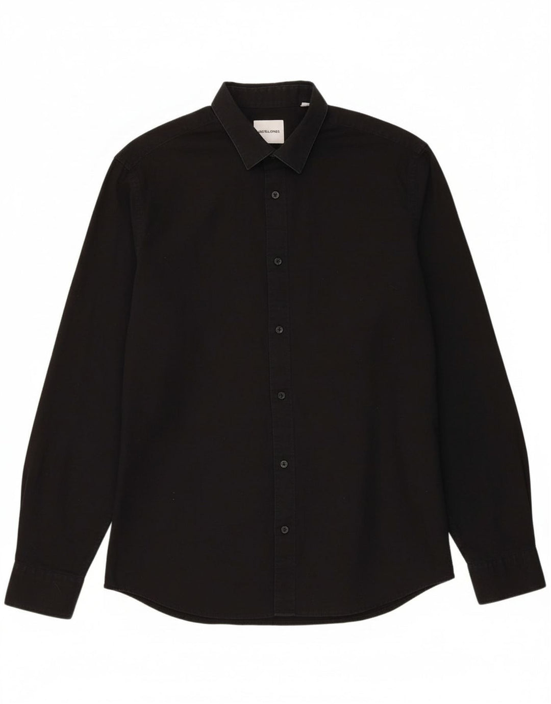 Camisa masculina JACK & JONES grande algodão preto