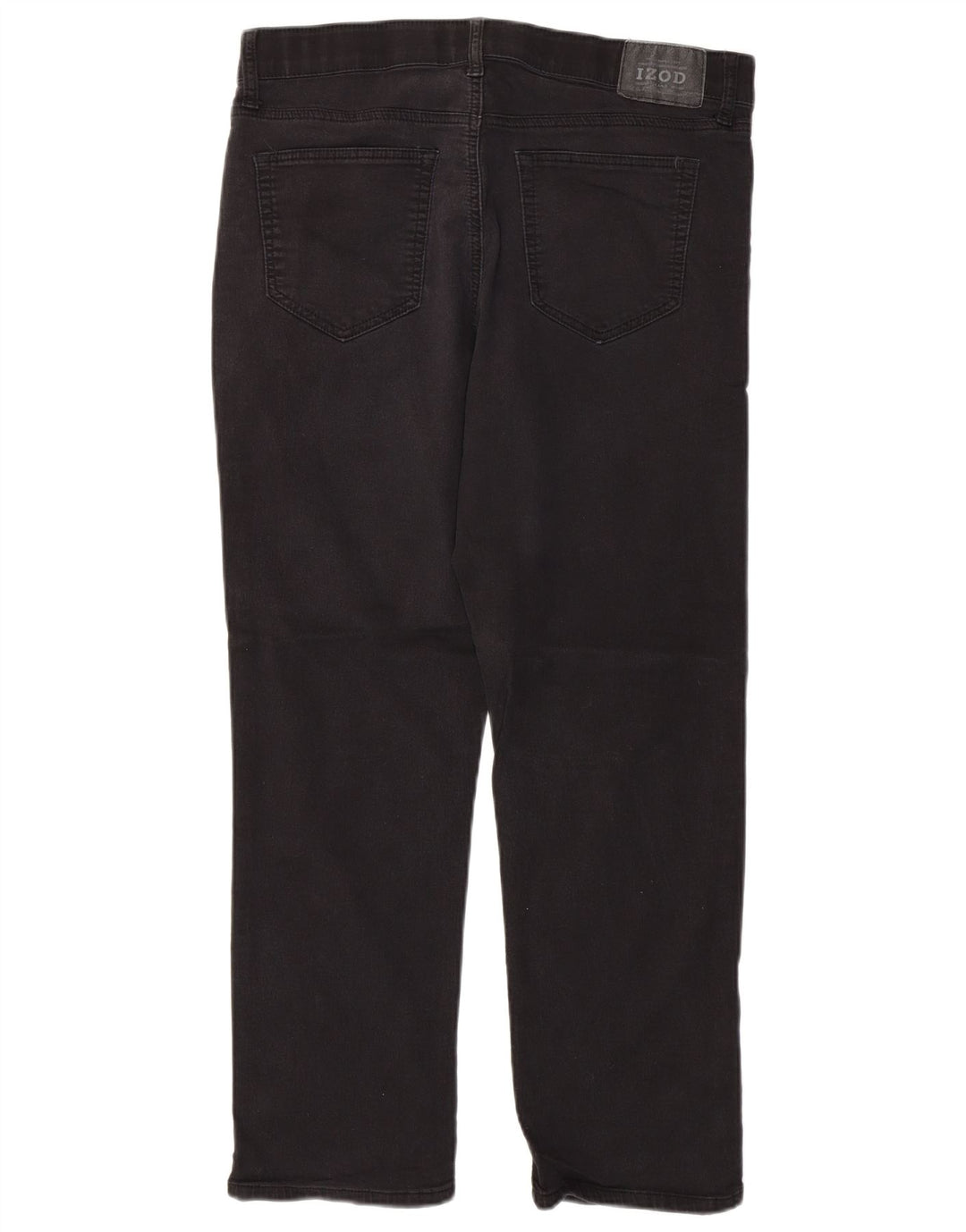 Calça jeans reta masculina IZOD regular fit W34 L30 algodão preto