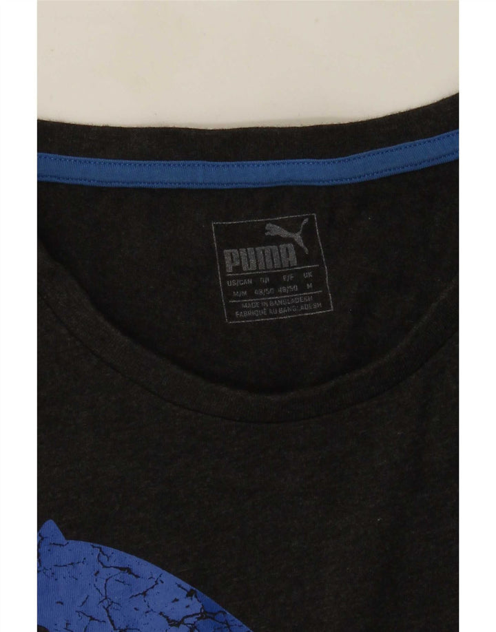 Puma Camiseta Masculina Graphic Top Cinza Médio