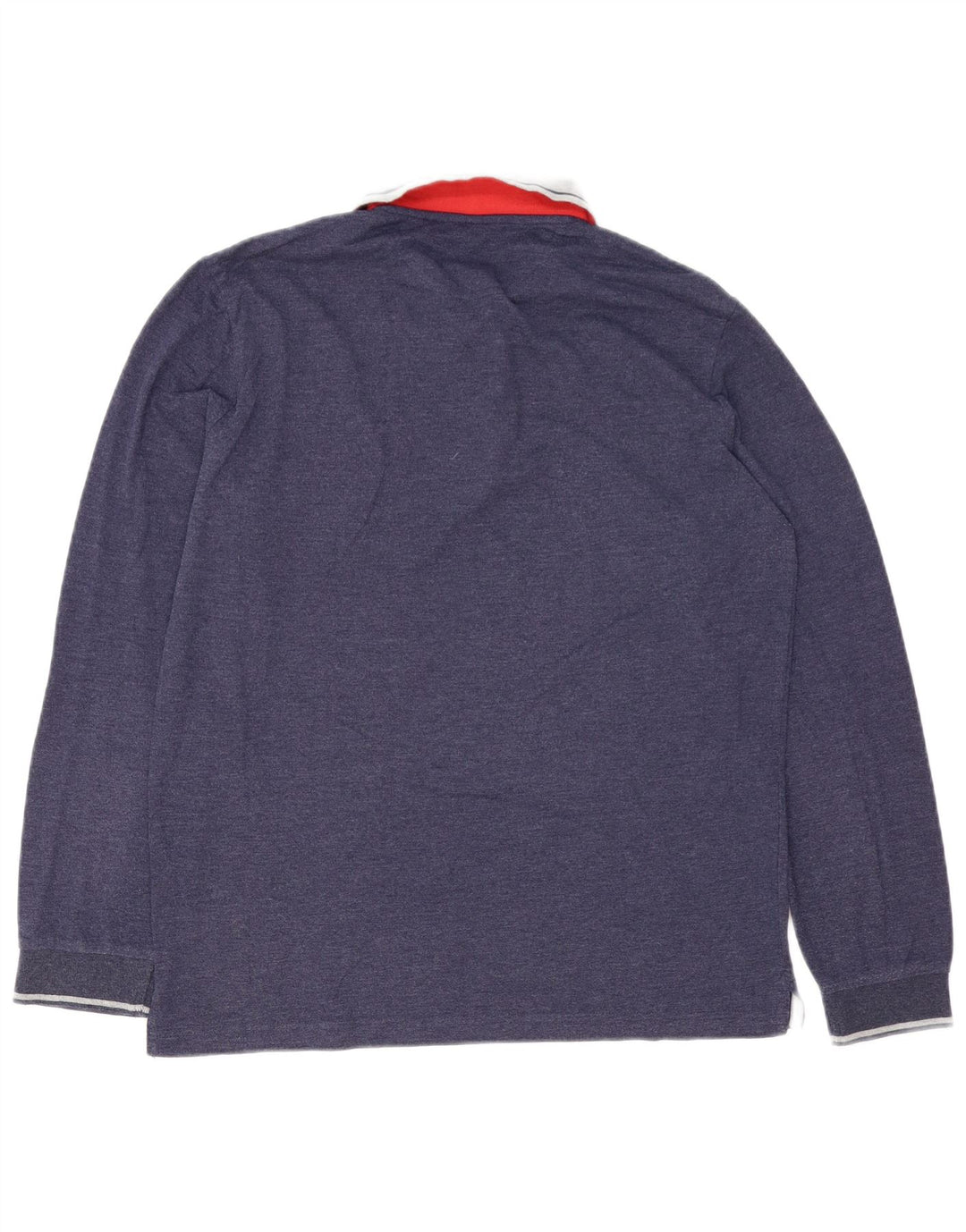 Camisa polo masculina de rugby de manga comprida Champion azul marinho médio