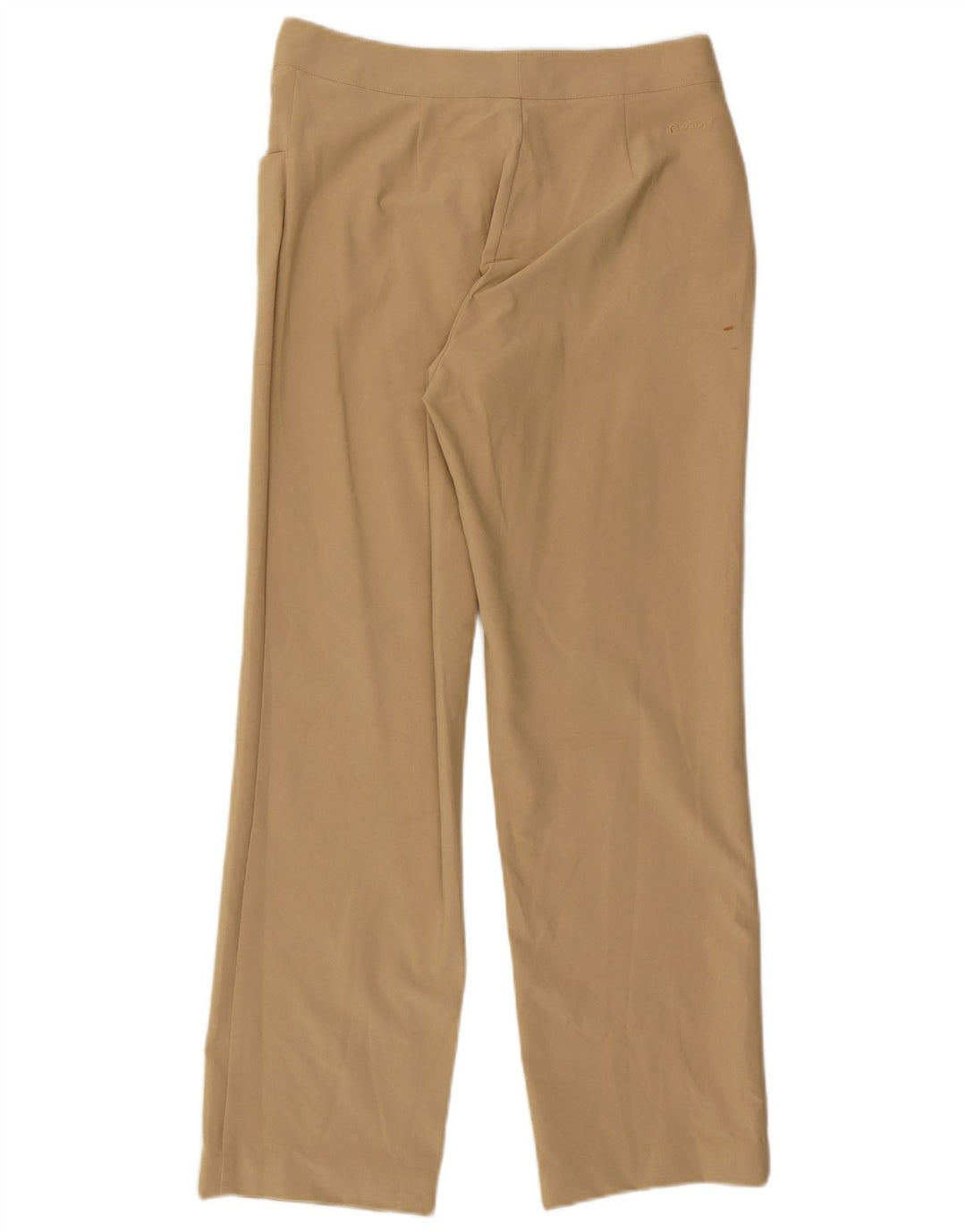 Calça feminina casual reta Rohan Reino Unido 14 médio W30 L29 poliéster bege