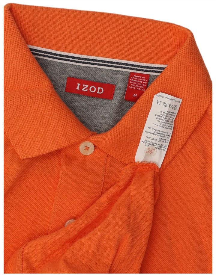 Camisa polo masculina IZOD algodão laranja médio