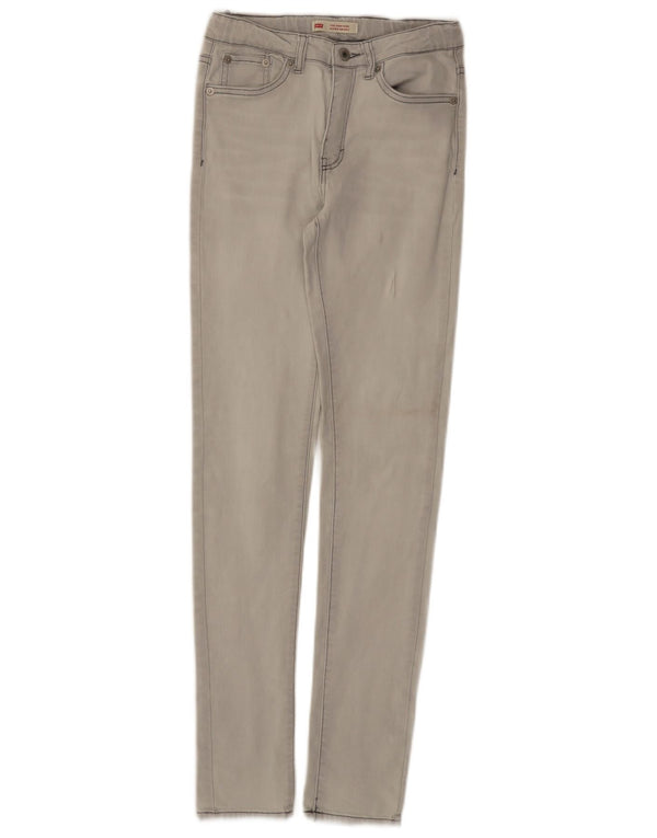 Jeans Levi's Girls 720 cintura alta super skinny 13-14 anos W24 L30 cinza